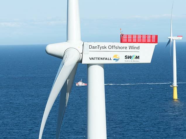 DanTysk 3.6 MW offshore wind turbine