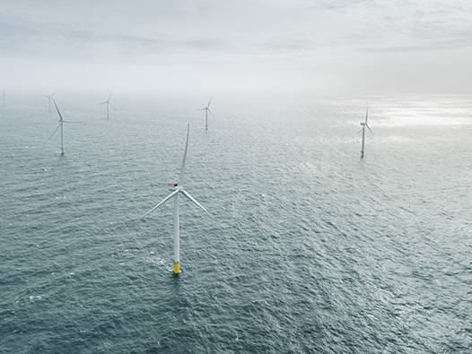 Racebank offshore wind farm in the UK