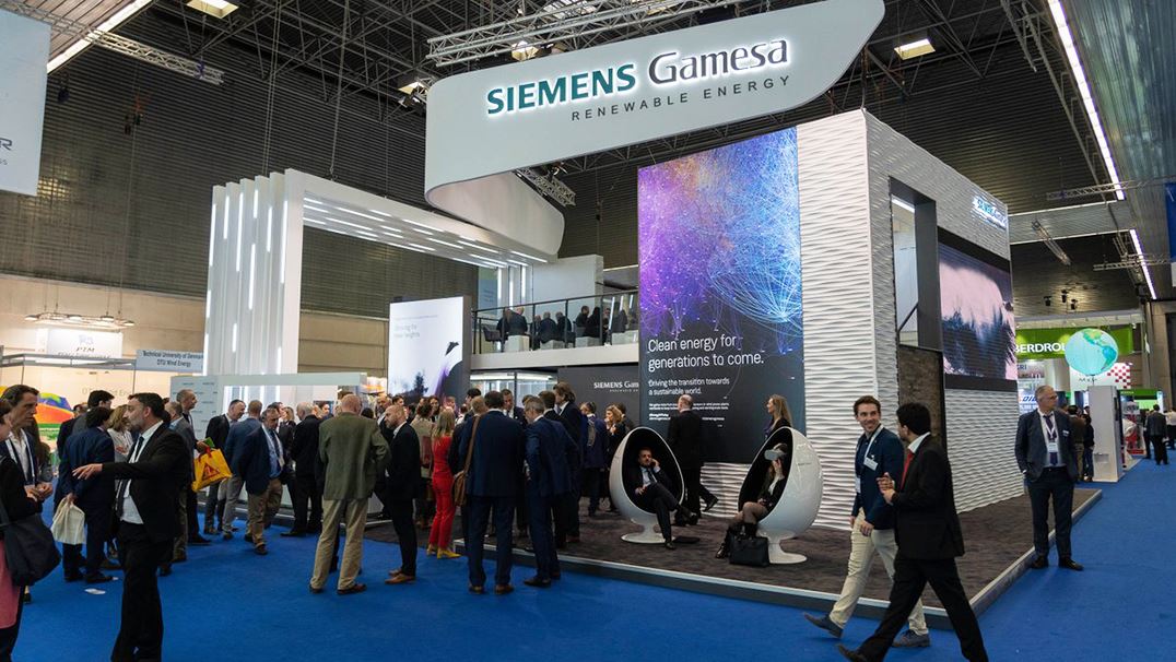 Siemens Gamesa booth at WindEurope 2019